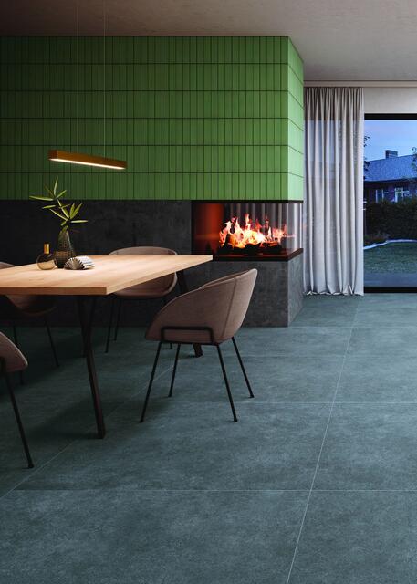 Fußbodenheizung und Wärmepumpe können im Sommer zur Klimatisierung von Wohnräumen genutzt werden. Mit wärmeleitenden Fliesenbelägen funktioniert das besonders energieeffizient. | Foto: DJD/Deutsche-Fliese.de/Agrob Buchtal