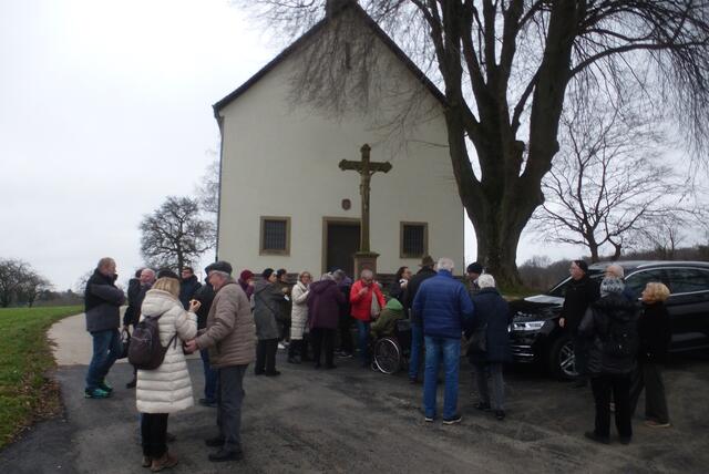 Noch ein Schwatz vor dem Abmarsch