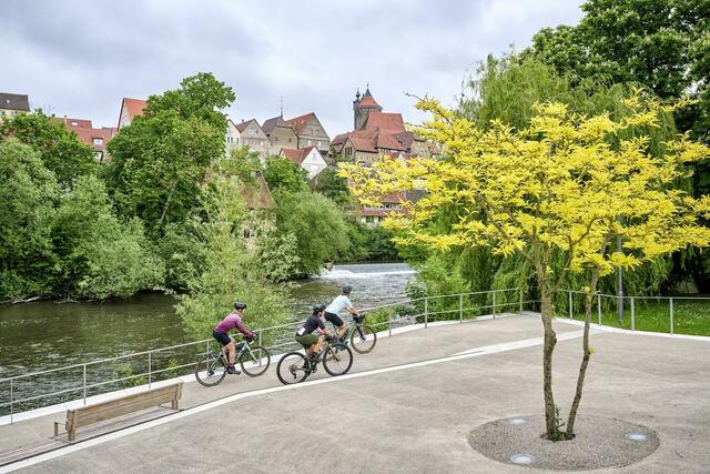 Graveln im Enzpark, Besigheim. | Foto: Kraichgau-Stromberg Tourismus e.V./ Florian Trykowski