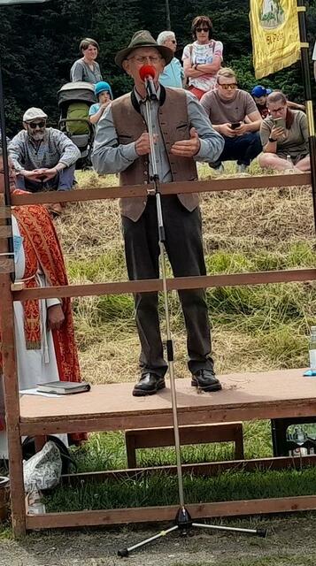 Bernd Dickemann, Initiator der Bauerbacher Pferdeprozession. 