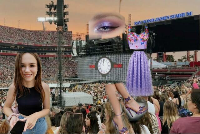 "Auf dem Bild wollte ich mich im Stadion darstellen. Das Outfit würde ich genauso tragen, es ist schon in meinen Warenkorb und wartet drauf bestellt zu werden. Wenn ich Gewinne sende ich euch ein Beweis Bild:) das augen make up würde ich gerne machen", schreibt Josephine Brauer. | Foto: privat