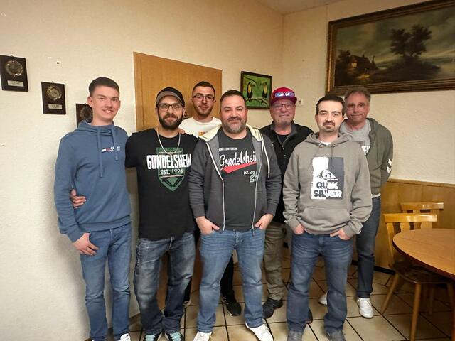 Der aktuelle Vorstand um Oberschützenmeister René Maisenhelder (Mitte) | Foto: privat