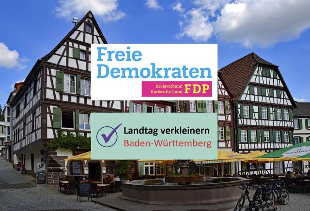 Der FDP-Stand zur Landtagsverkleinerung findet am 16.11.2024 auf dem Brettener Marktplatz statt.  | Foto: Pixabay/FDP