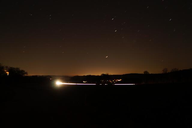Mars, Castor und Pollux über Wössingen | Foto: Werner Binder
