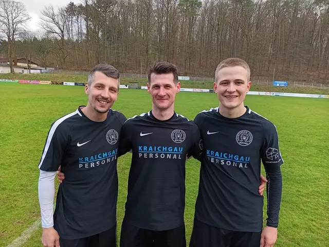 Die SVB-Torschützen (v.li): Simon Markovic, Christoph Mraz und Leon Steinbrenner.