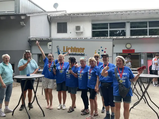 Das Team "Pina Colada" feiert seinen Sieg. | Foto: F. Huber