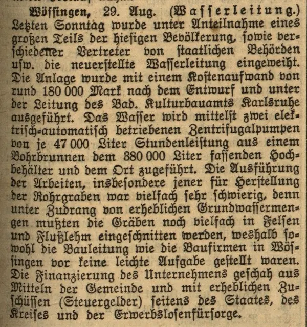 Zeitungsbericht von 1928 | Foto: Archiv wb