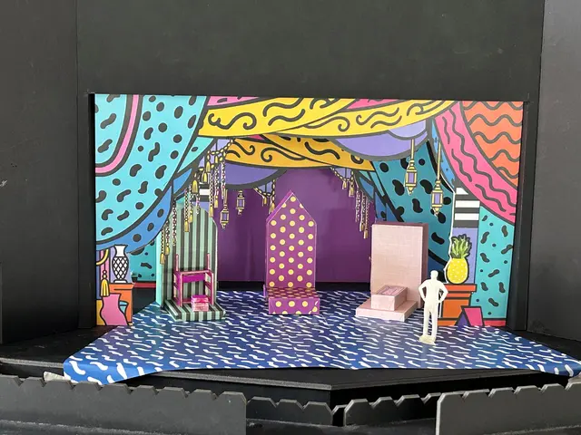 Des Kaisers neue Kleider - Bühnenbildmodell von Steven Koop | Foto: Swantje Willems