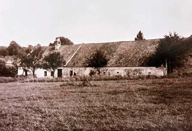 Der Viereckhof der Familie Hammer bei Waldetschlag im Böhmerwald, Foto um 1950 | Foto: Archiv Hammer