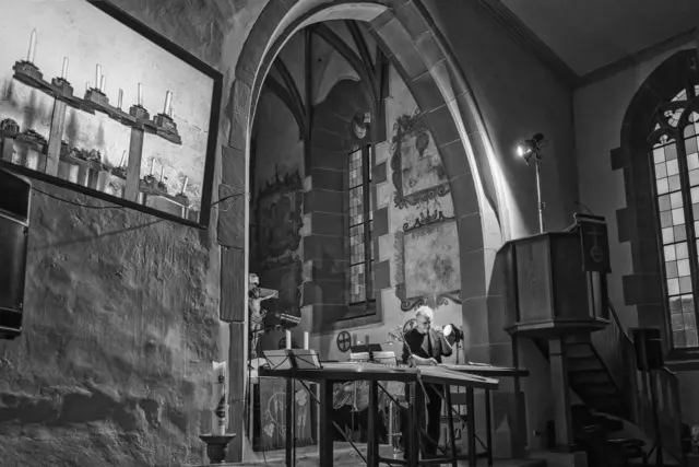 Foto: Innenraum Peterskirche Lienzingen / Foto: Wilfried Gebhard