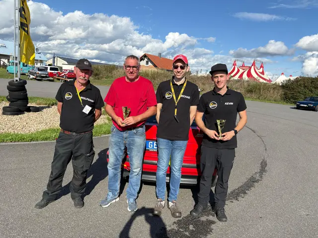 Erfolgreiche Mannschaft des AC Bretten. Wolfgang Panitz (von links), Gerald Wörthwein, Michael Klautmann und Kevin Panitz | Foto: Ac Bretten e.V.
