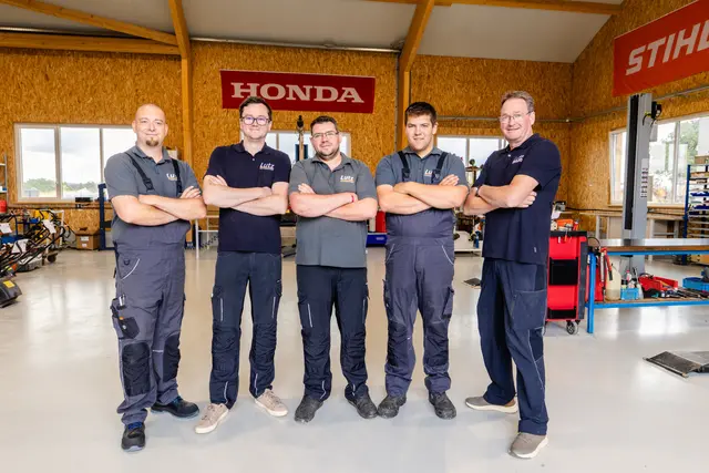 Das Team der Lutz GmbH kümmert sich unter der Leitung von Thorsten Lutz um den Service und die Reparatur der verschiedenen Geräte. | Foto: Lutz