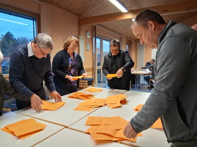 Stimmenzählung. | Foto: A.E. Albert-Berg