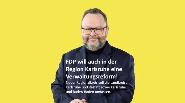 FDP-Landtagsabgeordneter Dr. Christian Jung (Wahlkreis Bretten) will auch in der Region Karlsruhe eine Verwaltungsreform. | Foto: Martin Stollberg