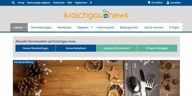 Das Online-Portal der Brettener Woche, kraichgau.news, wird zum Jahresende eingestellt.