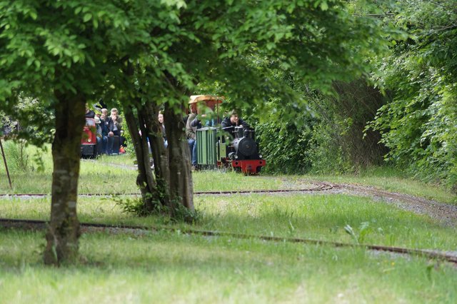 mit Volldampf Berg auf